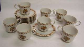 Royal Palace Empress China Japan 8 cups & saucers  