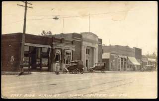 SIOUX CENTER, East Side Main St., Post Office 1910 RPPC  