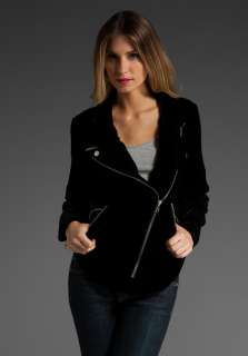 BB DAKOTA Kline Velvet Jacket in Black  