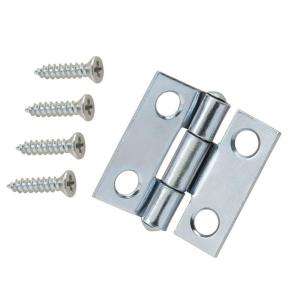   Zinc Plated Non Removable Pin Hinges (2 Pack) 15161 
