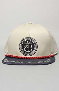 Crooks and Castles The Starboard Snapback Cap in Creme  Karmaloop 