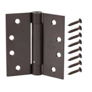 Everbilt 4 in. Spring Hinge Oil Rubbed Bronze Finish 16124 at The Home 