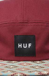 HUF The Hex Diamond Volley Cap in Burgundy  Karmaloop   Global 
