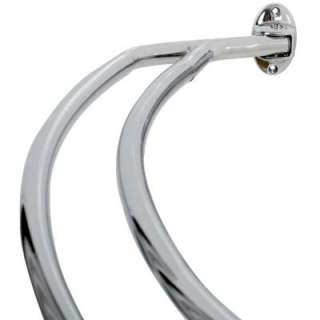 Zenith 6 ft. Double Curved Shower Rod in Chrome 35602SS at The Home 