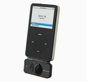 iPod  und iPhone Zubehör   Belkin TuneTalk Stereo Mikrophon für 
