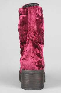 Jeffrey Campbell The Carlos Boot in Wine Velvet  Karmaloop 