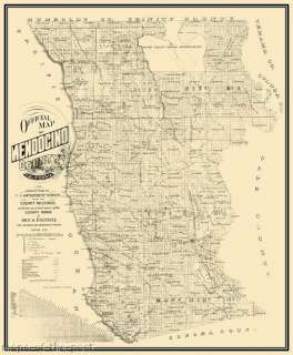 MENDOCINO COUNTY CALIFORNIA (CA) MAP 1890 MOTP  