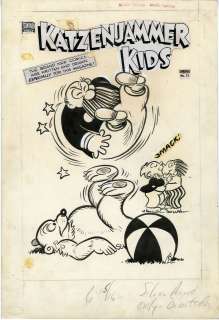HY EISMAN   KATZENJAMMER KIDS #12 COVER ORIG ART 1950  