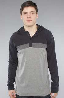 RVCA The Rooky Hoody Henley in Dark Navy  Karmaloop   Global 