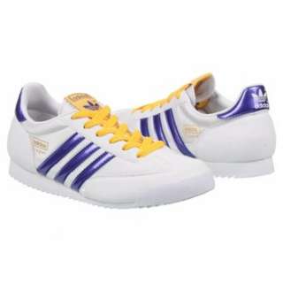 Athletics adidas Kids Dragon Nylon Pre/Grd White/Purple/Sun Shoes 