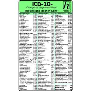 ICD   10   Chirurgische Diagnoseschlüssel / Medizinische Taschen 