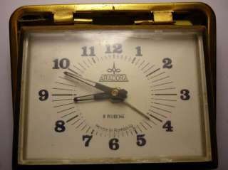 Vintage Romanian Aradora Alarm Clock 8 Jewels with Box  