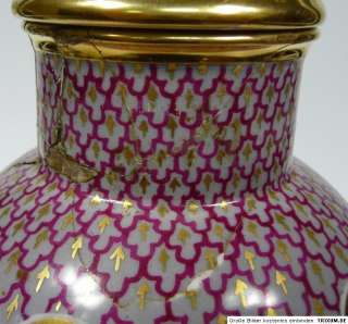 Deckelvase Vase Entwurf Prof. Wackerle Nymphenburg 1900  