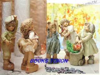 Rare Clay Doll & Goods Fantasy/Japanese Craft Pattern Book/g17  