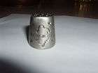 Vintage Pewter New Jersey State Thimble Goldfinch Bird