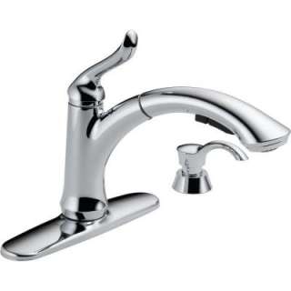   Pull Out Sprayer Kitchen Faucet in Chrome with Soap/Lotion Dispenser