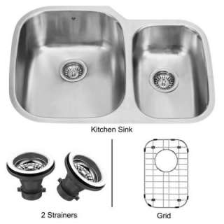 27 in. x 18 in. Double Bowl Undermount Stainless Steel Kitchen Sink 