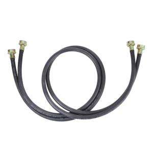 Whirlpool 5 Ft. Black EPDM Washer Hose   2 Pack 8212641RP at The Home 