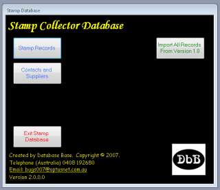 Stamp Collectors Image Database Software Pro Version  