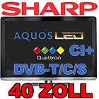 SHARP LC40LE812E LCD TV FULL HD LED 100 Hz 40 DVB C/T/S TUNER 4xHDMI 