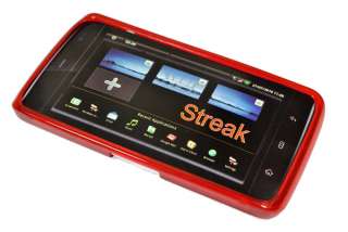 Für Dell Streak Mini 5 Rot TPU Silikon Tasche Etui Case Hülle Skin 