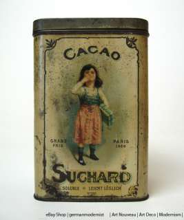 Suchard Cacao Dose  Jugendstil  Art Nouveau  Ca 1900  Vintage   No 