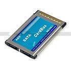 PCMCIA Card To 2 Port ATA SATA Raid Cardbus 32Bit Adapter For Notebook 