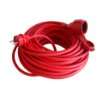 uniTEC 44590 Gummi Verlängerung H05RR F 3G1,5 mm², 25 m, rot