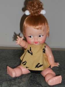 Vintage Tiny Pebbles Flintstones 11.5 Doll Ideal All Original Minty 