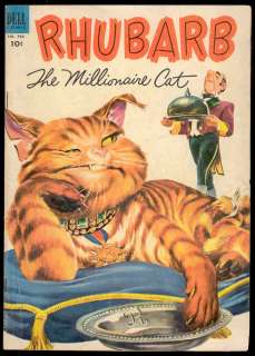 Rhubarb Millionaire Cat Four Color #466 Dell 1953  