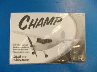 HobbyZone Ultra Micro Champ DSM Electric R/C RC Electric Airplane 