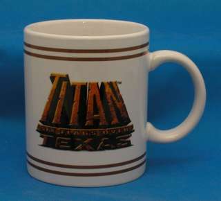 Six Flags Over Texas Souvenir TITAN Coffee Mug Cup  