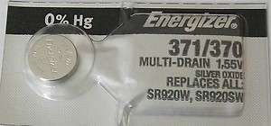 371/370 ENERGIZER WATCH BATTERY   
