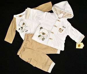 BABY GRAND Infants Boys 3Pc Set Size 3 6 Months NWT  