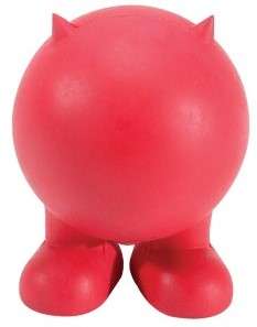 JW GOOD or BAD CUZ MEDIUM Rubber Squeaker BALL Dog Toy  
