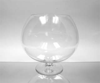 12H Clear Brandy Bubble Bowl Glass Vases Wholesale  