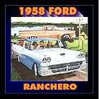 1958 ford ranchero classic car plaque 