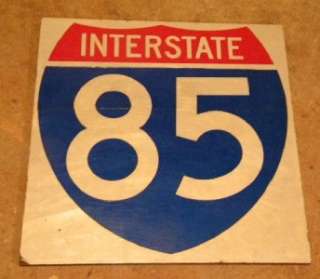 Old Wooden Interstate 85 US 29 Road Highway SIGN ORIG  
