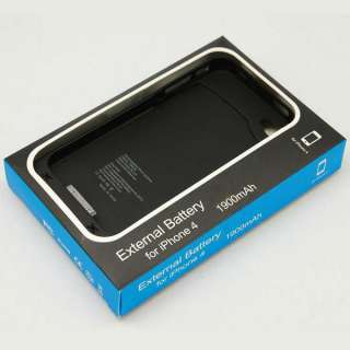 External Battery Rechargeable charger case for iPhone 4  