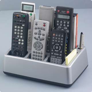 Remote Controls Organizer Caddy for TV Wii SILVER  