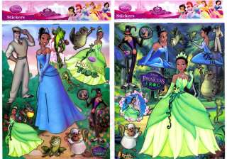 Princess Tiana & The Frog Stickers / Decal/ Cling Set  