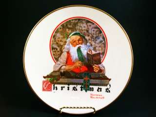   Norman Rockwell Christmas Collectors Plate 1977 Gorham China  