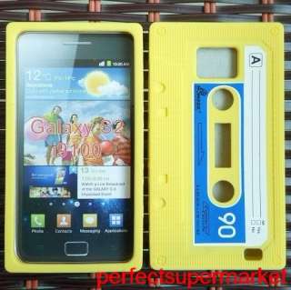  Cassette Tape Silicone Case Cover for SamSung Galaxy S2 i9100  M2