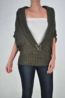   super low cut women s knitted sweater with clip on jewelry style 3941