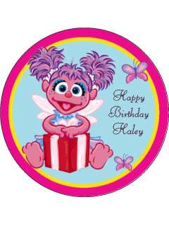 Abby Cadabby edible cake image topper round  