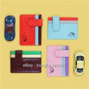 Rainbow Driver License ID Credit Card Case Wallet  Red  