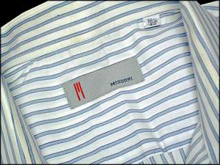 Excellent Mens High End Designer Missoni Dress Shirt Size Large 42 