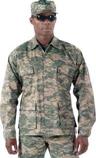 ACU Digital Camouflage BDU Military Tactical Camo Army Uniform Shirt 