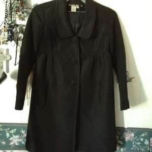 MISS SIXTY BLACK COAT DRESS JACKET  