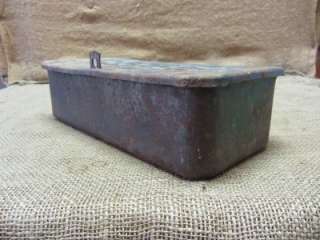 Vintage Case Tractor Toolbox Antique Old Iron Tool Box Farm Equipment 